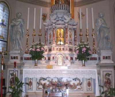 Restauro dell’altare maggiore della chiesa parrocchiale di Caerano di San Marco