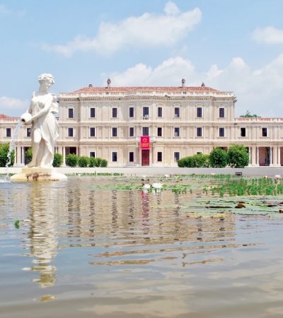 Intervento di controventamento della muratura di Villa Farsetti a Santa Maria di Sala.