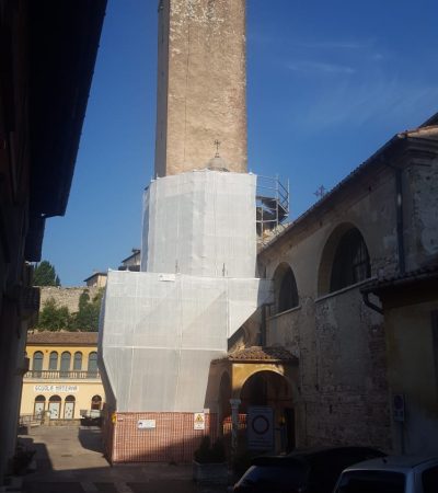 Lavori di restauro della Cappella del Santissimo della Cattedrale di Asolo.
