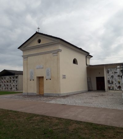 Restauro conservativo delle superfici esterne dell’Oratorio dei “Santi Giorgio e Giustina martiri” presso il cimitero di Spineda di Riese Pio X (TV).